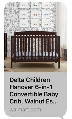 Delta Children Hanover Baby Crib w/Mattress