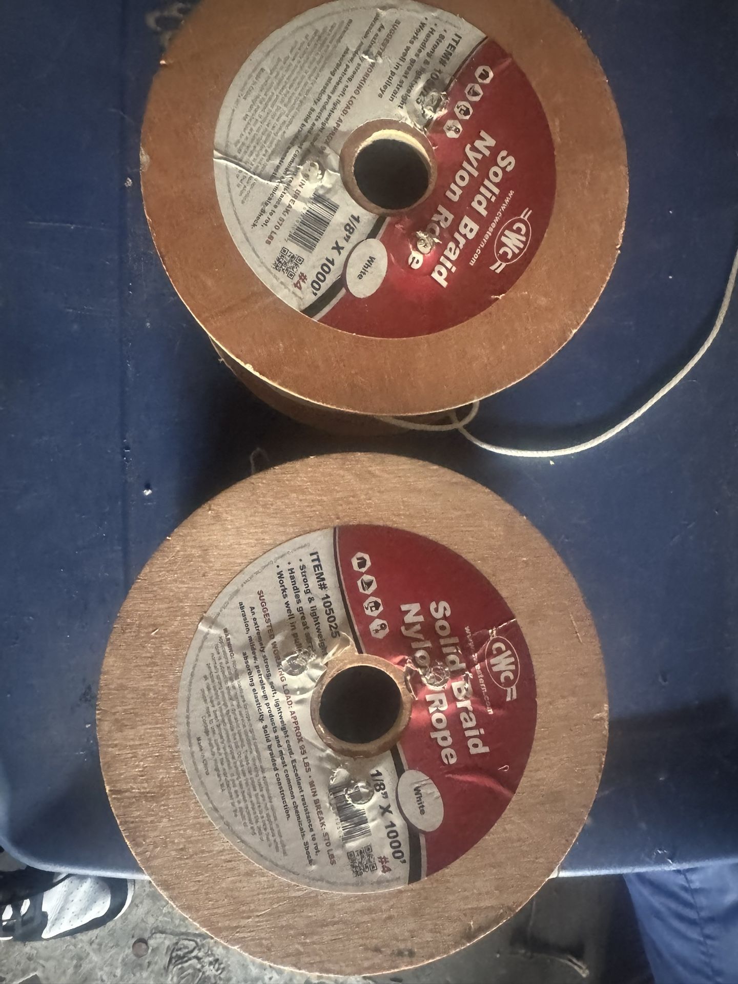 Solid Braid Nylon Rope 1/8 X 1000ft