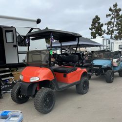 EZGO RXV Front Cowel And Rear Body With Headlight And Taillights 
