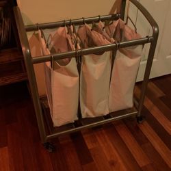 Solid 3 Bag Laundry Hamper 