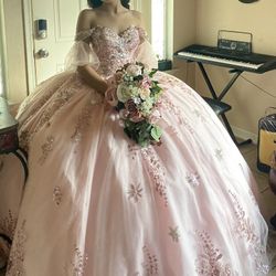 Pink Quinceañera dress XS