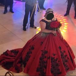 Burgundy Red Quinceñera Dress