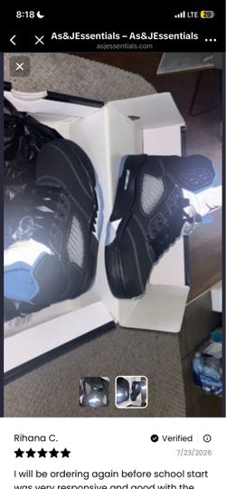 JORDAN 5 BLACK UNIVERSITY BLUE