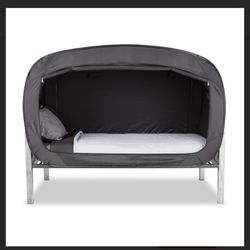 Privacy Pop Bed Tent (Twin) - BLACK