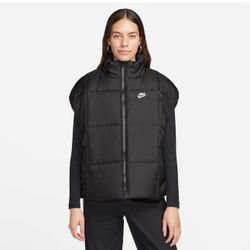 Nike Women’s Sportswear Classic Puffer Therma-FIT Loose Vest Black, Size S
