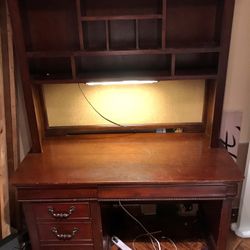 Desk with Hutch - Kids Mostly Solid Wood/probably refinishable