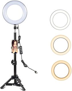 Viowow 8” inch  Ring With Tripod Stand Phone Holder 