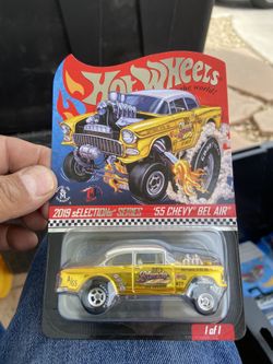 2019 Hot Wheels RLC Selections Series '55 Chevy Bel Air Dirty Blonde Gasser E6
