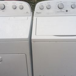 Whirlpool Washer And Dryer Set Large Capacity