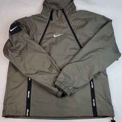 Nike Sportswear Air Woven Pullover Jacket Men Size (S) Marsh CU4118-380