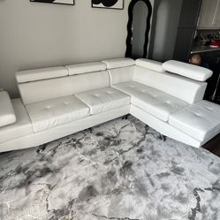 White Sectional 