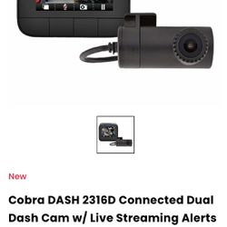 Cobra Dash Camera Front And Rear Facing And 16gb Mmry Crd 