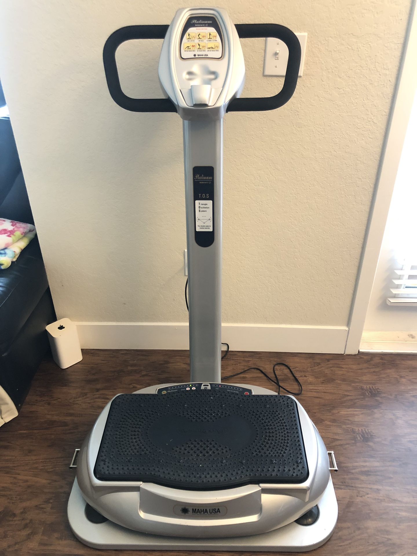 Platinum Noblerex K1 exercise machine made by Maha U.S.A. Can be used in multiple ways, for yoga, as a stairmaster or elliptical, and more.