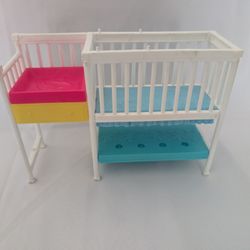 Dollhouse Furniture Barbie Skipper Babysitter Set Crib/Changing Table 