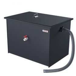 BRAND NEW 
VEVOR Commercial Grease Trap, 40 LBS Grease Interceptor, Side Inlet Interceptor, Under Sink Carbon Steel Grease Trap, 15.2 GPM Waste Water 