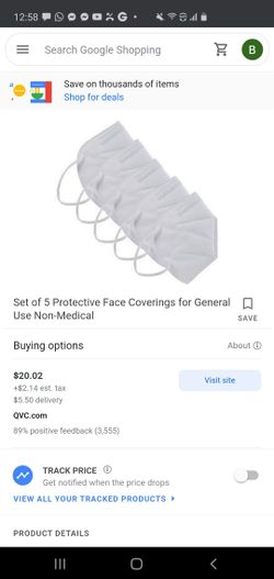 5 pack face mask