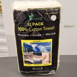 52 Pack Cotton Towels 14x17 Green Lifestyle