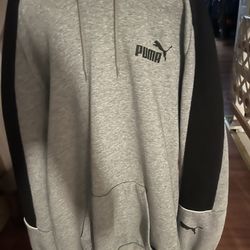 Grey Puma Hoodie Comfortable 