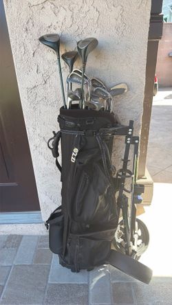 Golf clubs with Golf pull cart