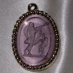 Possible Amethyst Necklace Charm 