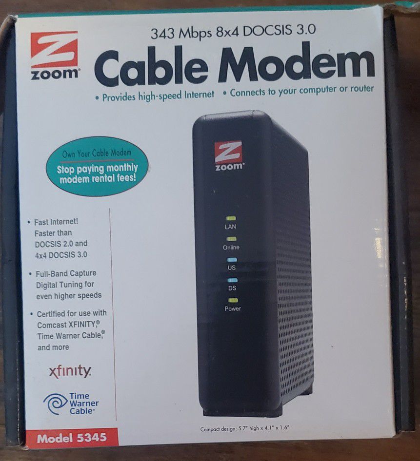 Zoom Cable Modem Router