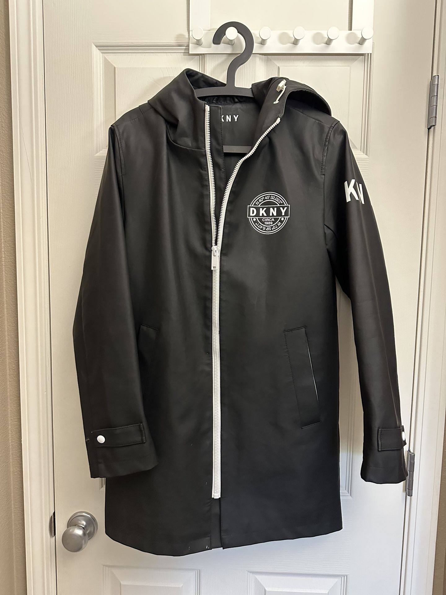 DKNY Durable Men’s Rain Jacket Rain Coat