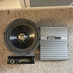12” Pioneer subwoofer, 100w 4-Ch Amp