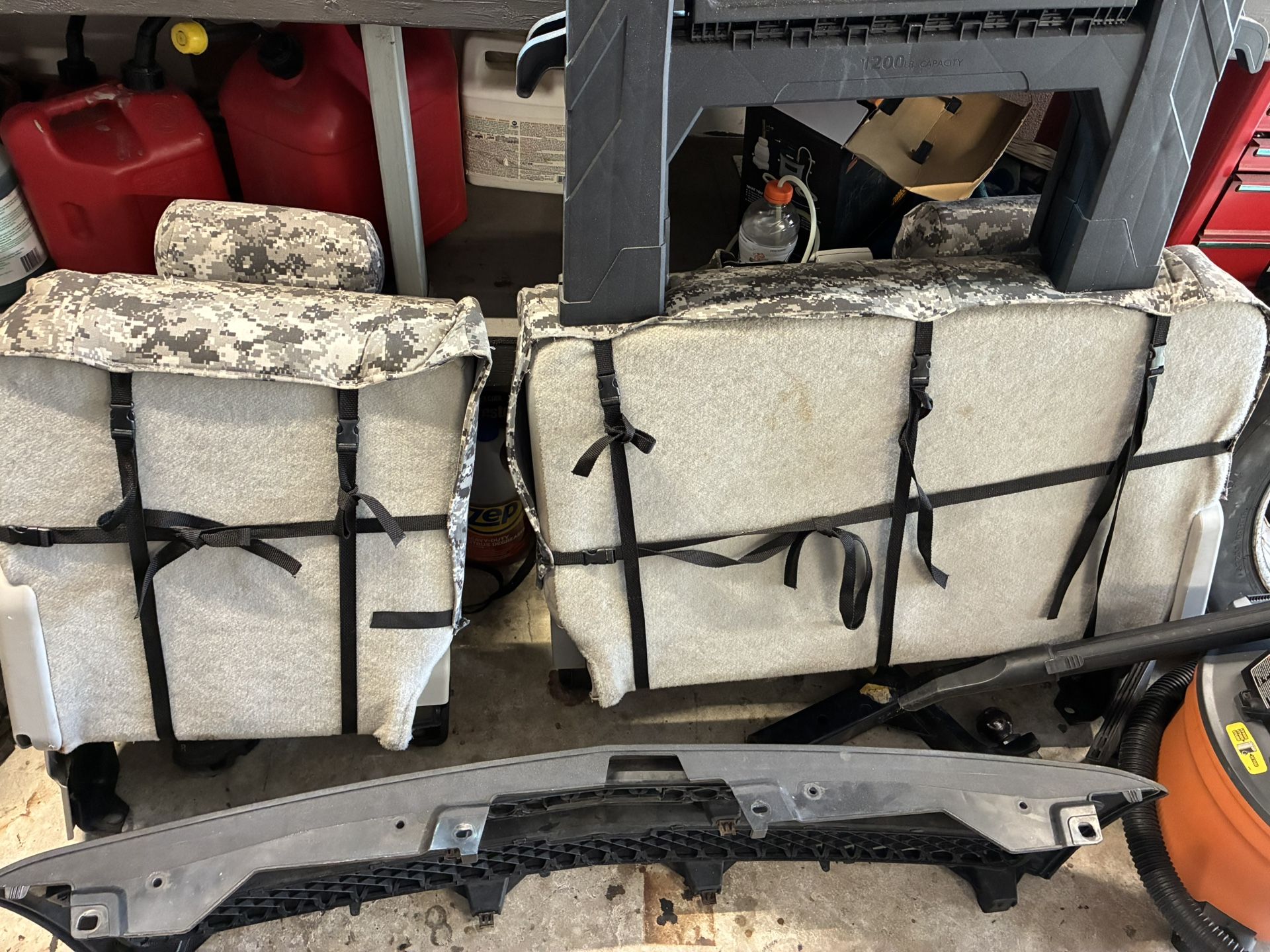 Chevy 07.5-10 Silverado Crew Cab Rear Seats Leather With Seat Covers