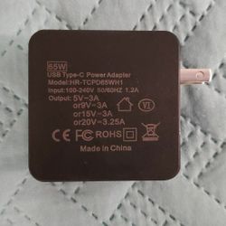 65W USB Type-C Laptop Power Adapter for Asus Chromebook ZenBook Flip MacBook, Dell XPS, Thinkpad, Pixel 3/XL, Galaxy S10, LG, Nintendo Ig