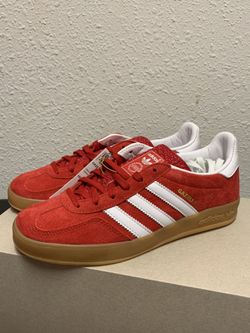 Adidas Gazelle Indoor. White Black Gum, Scarlet Cloud White for Sale in  Westchester, CA - OfferUp