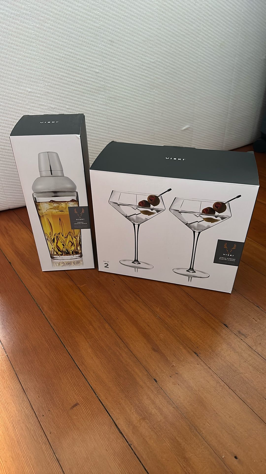 Cocktail Shaker And Martini Glasses