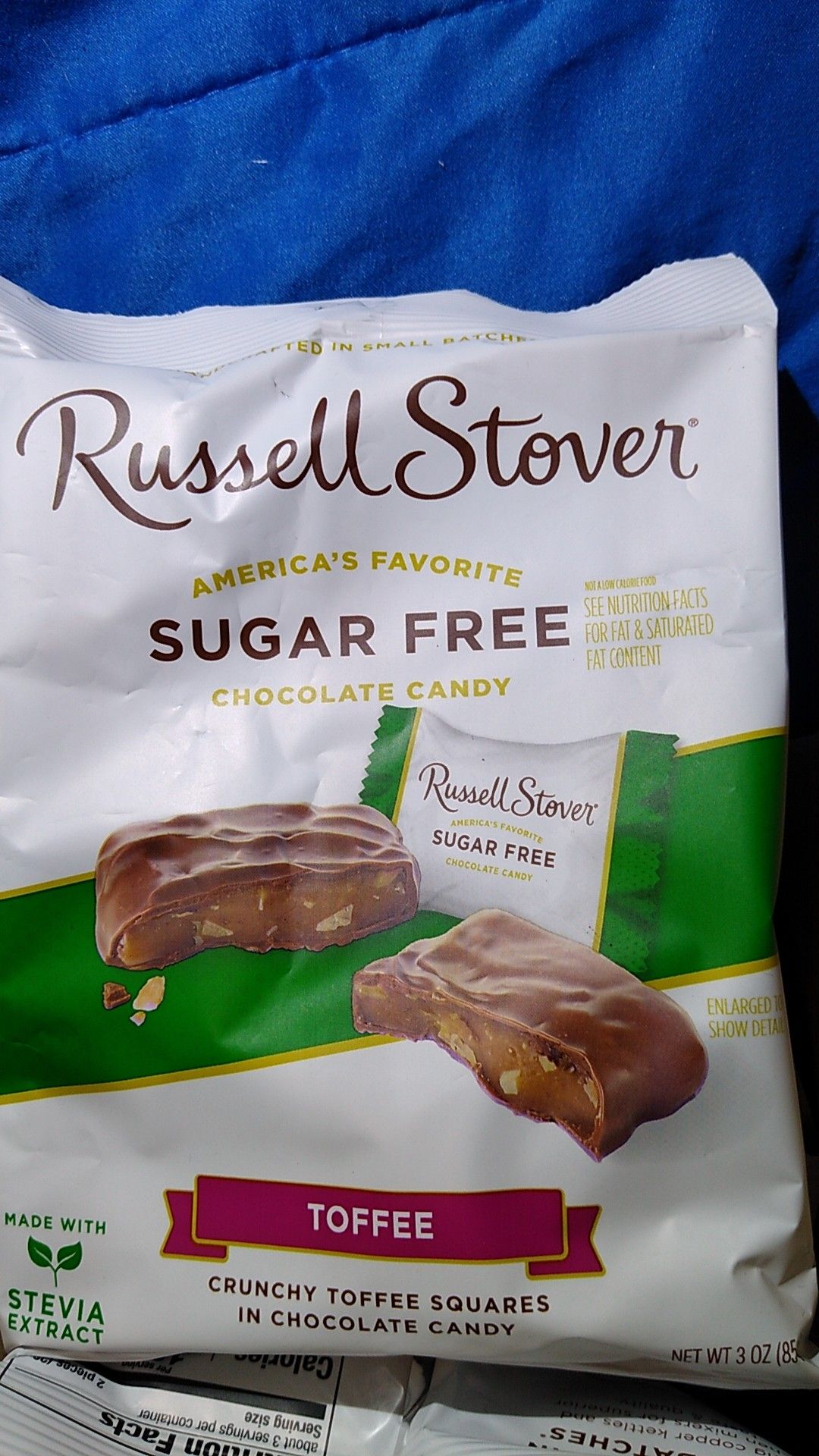 Russell Stover Sugar Free Toffee Squares