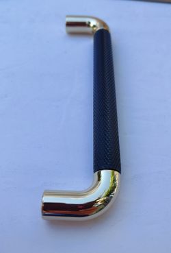 5 1/16 Inch Black Gold Cabinet Dresser Pull Handle