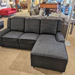 Flippable Small Sectional With Cup Holders In Stock Same Day Delivery 