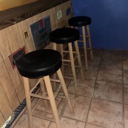Set of 3 vintage barstools