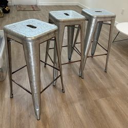 Vintage Rustic Style Bar Stools 