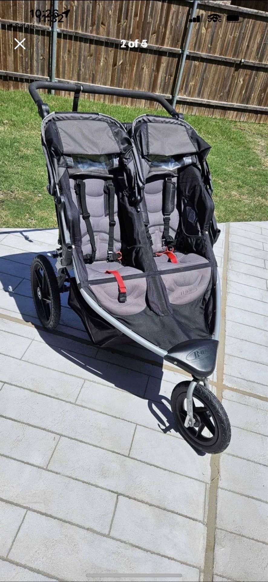 Bob Flex Duallie Double Jogger Stroller