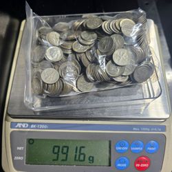 90% Silver Roosevelt Dimes – 991.6 Grams – 95% of Spot Price