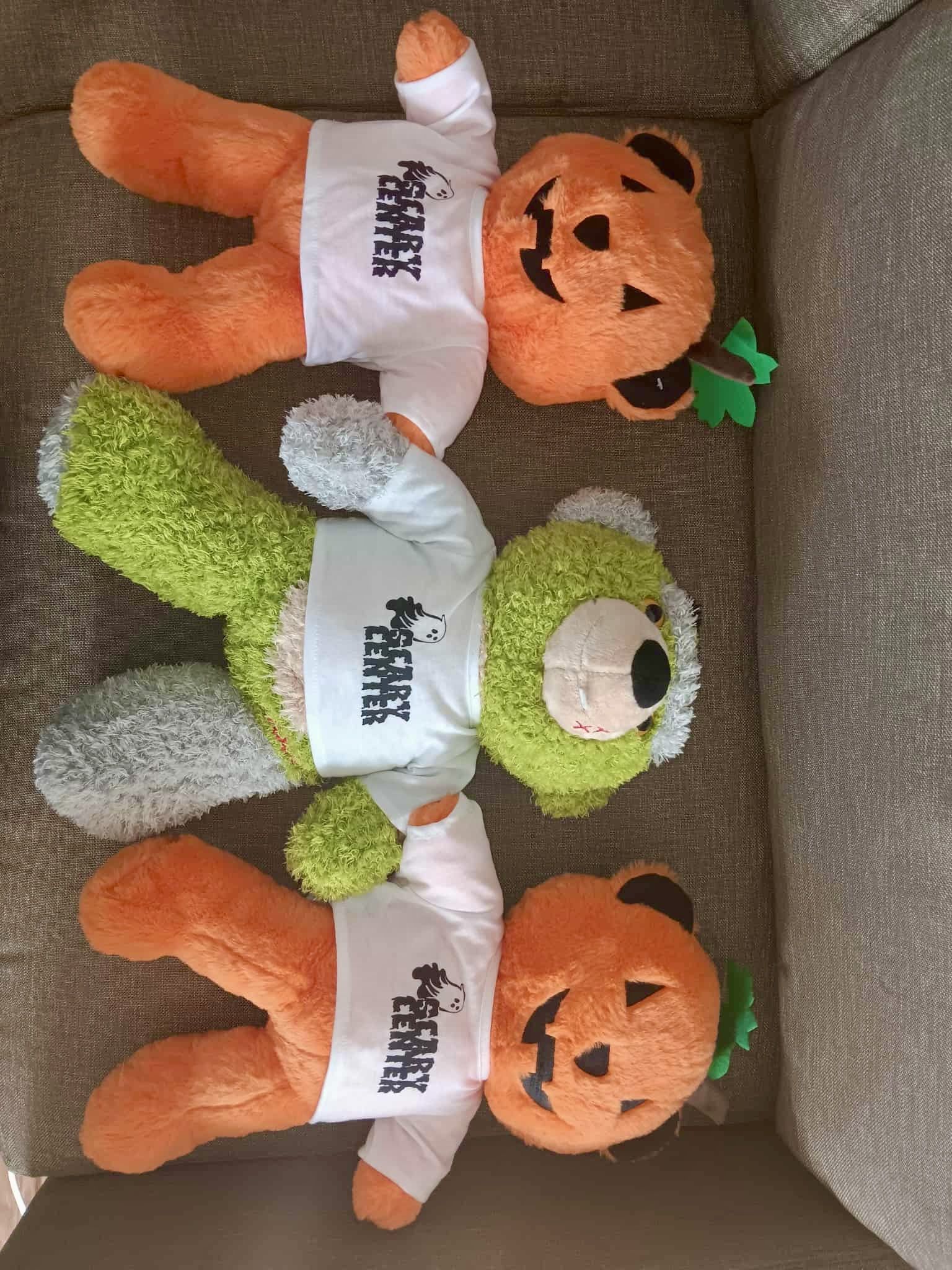 Build-A-Bear Pumpkin Glow Jack-O'-Lantern Halloween plush bear.