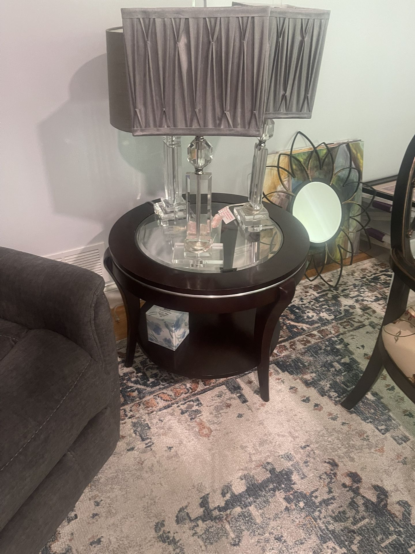 Benzara Finley Contemporary Style End Table, Expresso Finish