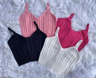 Solid Casual Top 4pcs