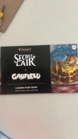 Garfield x Secret Lair (lasagna food token foil)