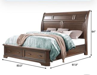 Cal king with storage