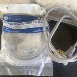 GE Appliances 4-foot, 3-wire dryer power cords  ( pick up only )