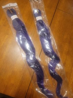 Purple Braiding Hair