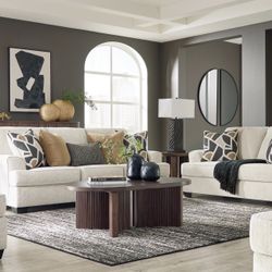 Sofa and Loveseat With Pillows