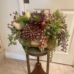 BEAUTIFUL FRUIT AND FLOWER ARRANGEMENT 