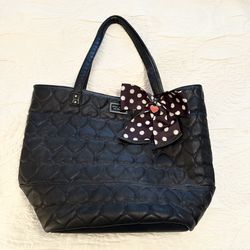 Betsey Johnson Quilted Heart Tote