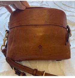 Chocolate Brown Leather Messenger Crossbody