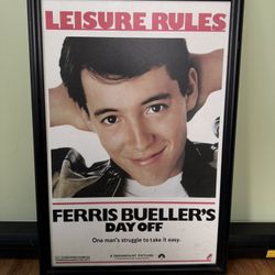 Framed Ferris Bueller Movie Poster